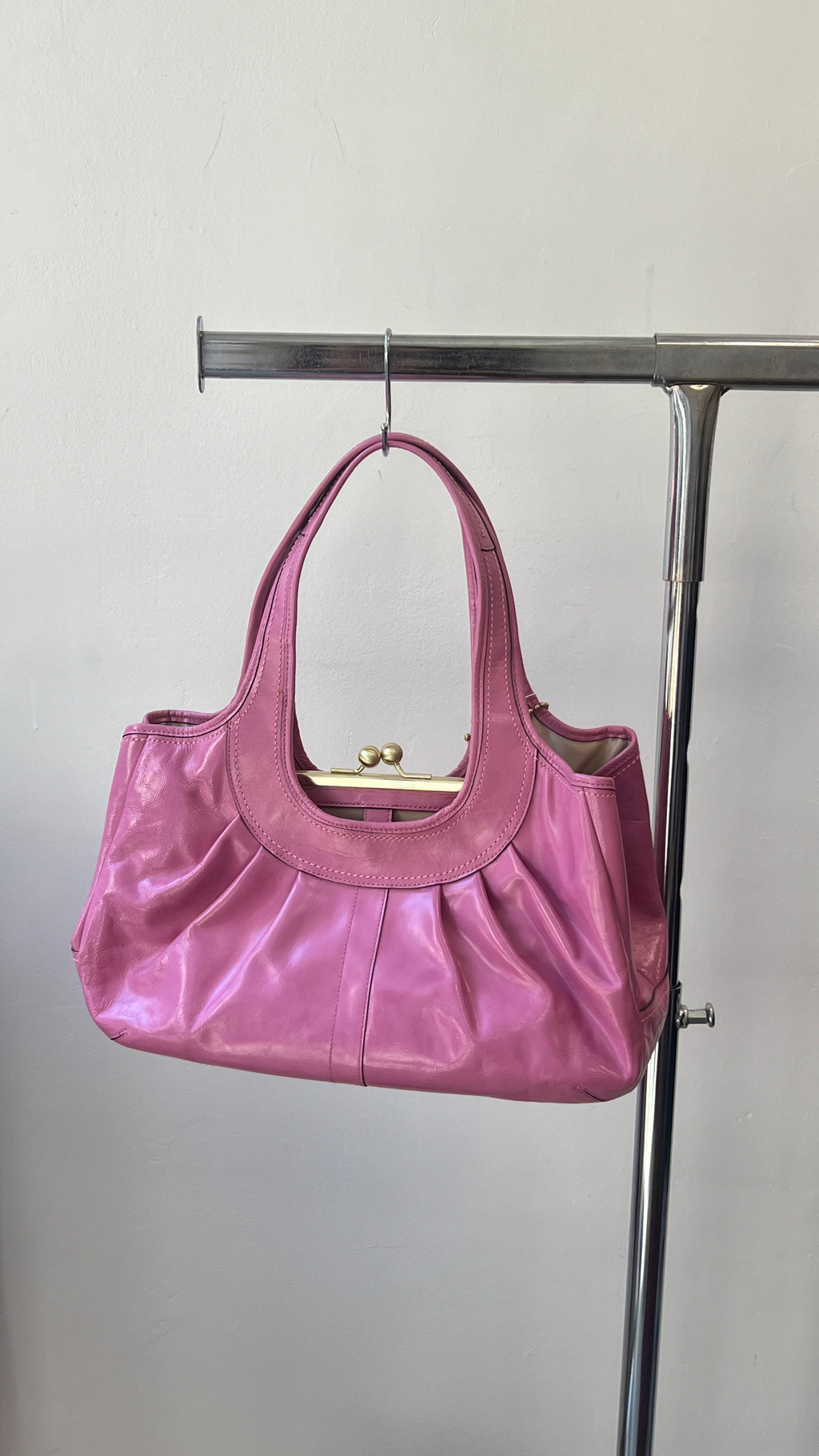 Coach Pink Ergo Hobo Leather Bag