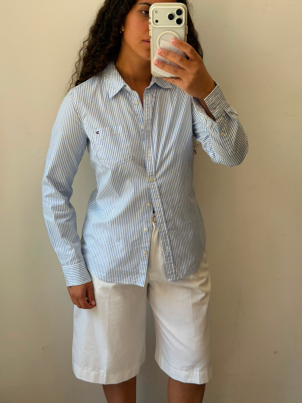 Tommy Hilfiger Stripped Botton-up long sleeve shirt S-M