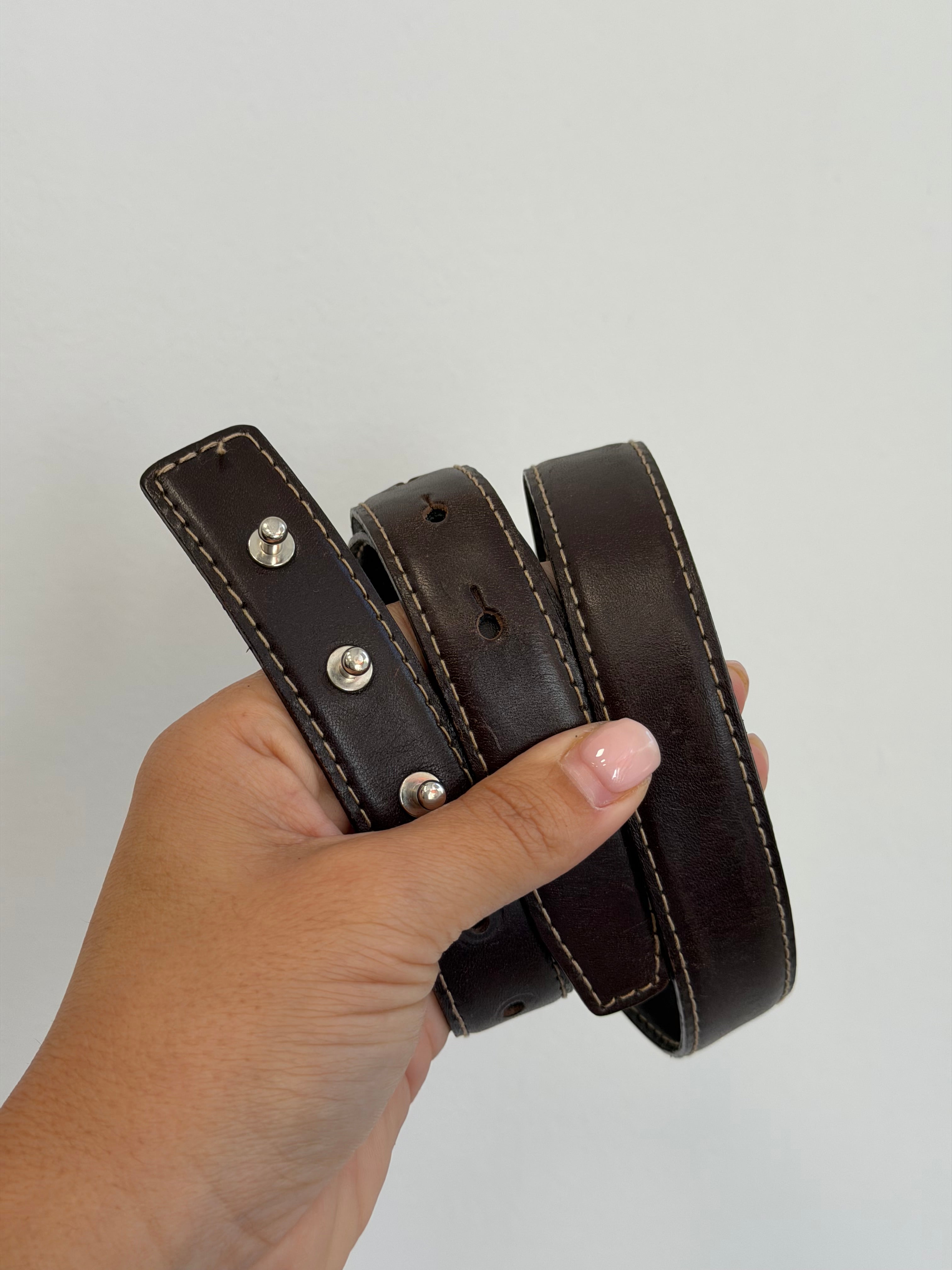 Brown Vintage Leather Belt