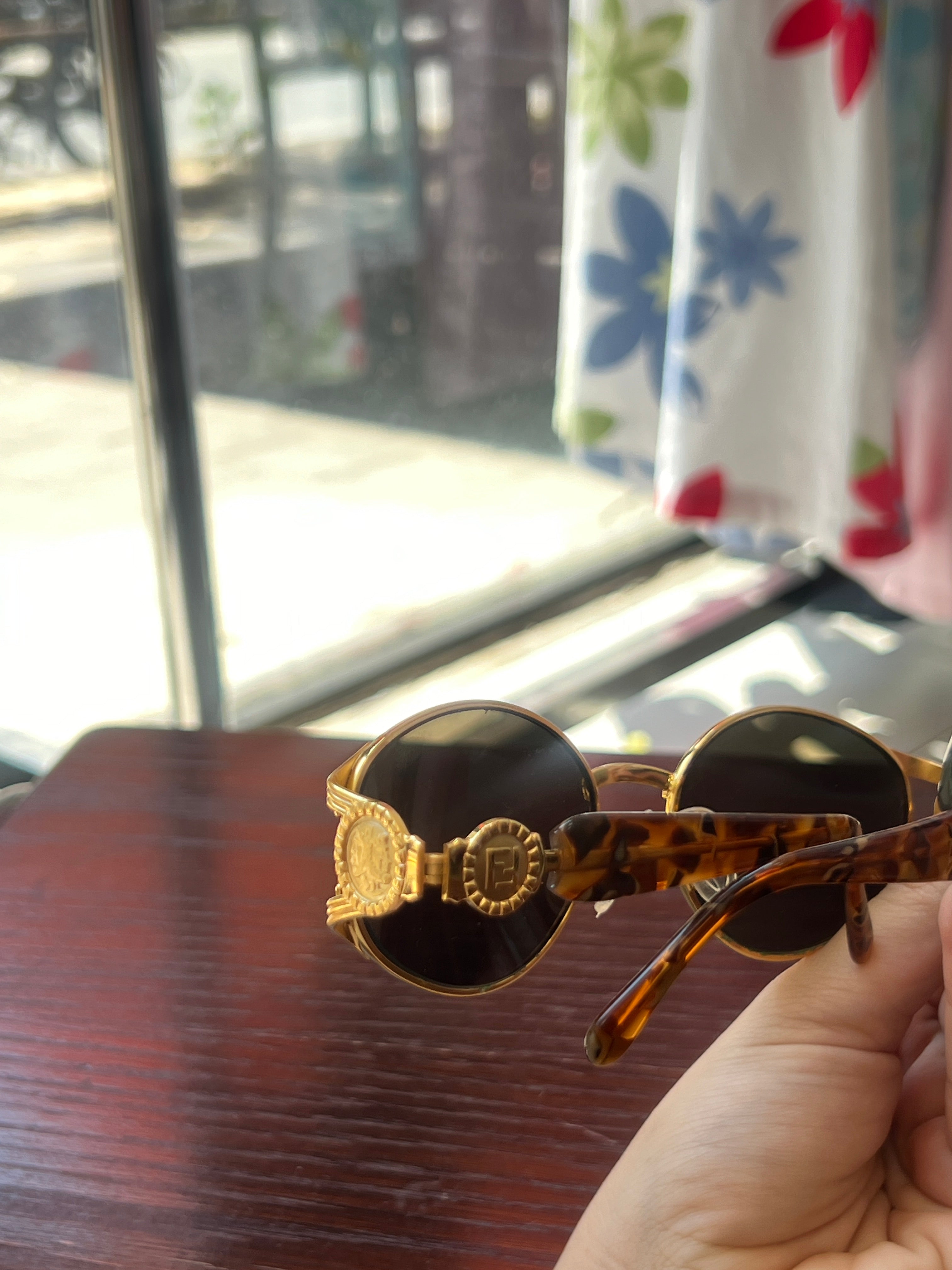 Fendi Sunglasses with Golden Details