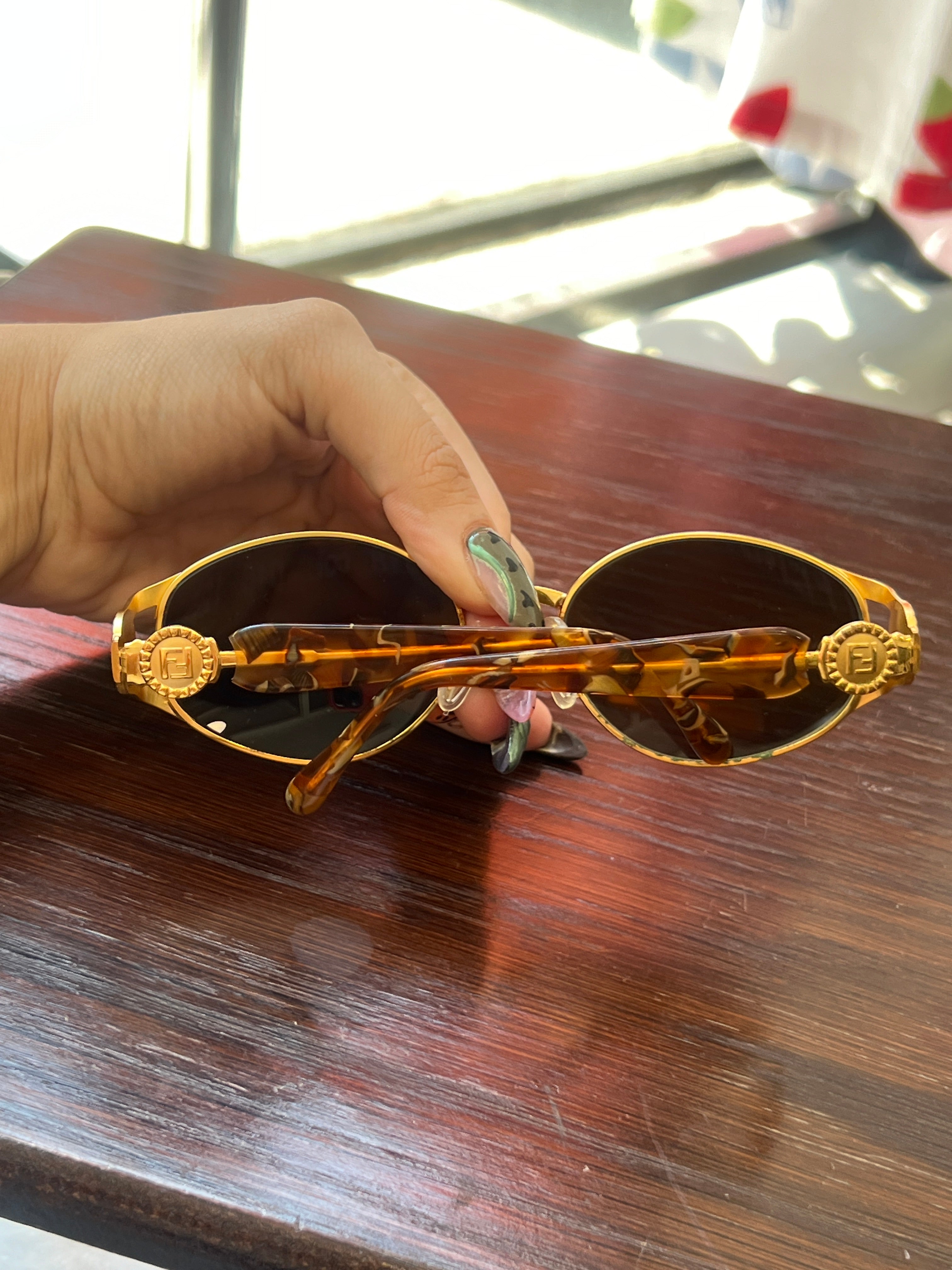 Fendi Sunglasses with Golden Details