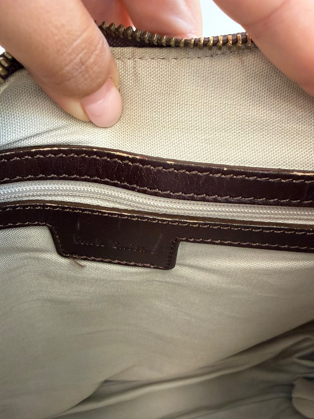 Paul Smith Canvas And Leather Lace-Up Hobo Bag