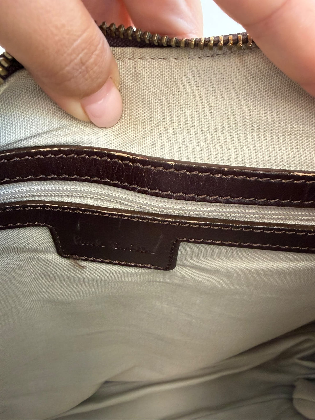 Paul Smith Canvas And Leather Lace-Up Hobo Bag