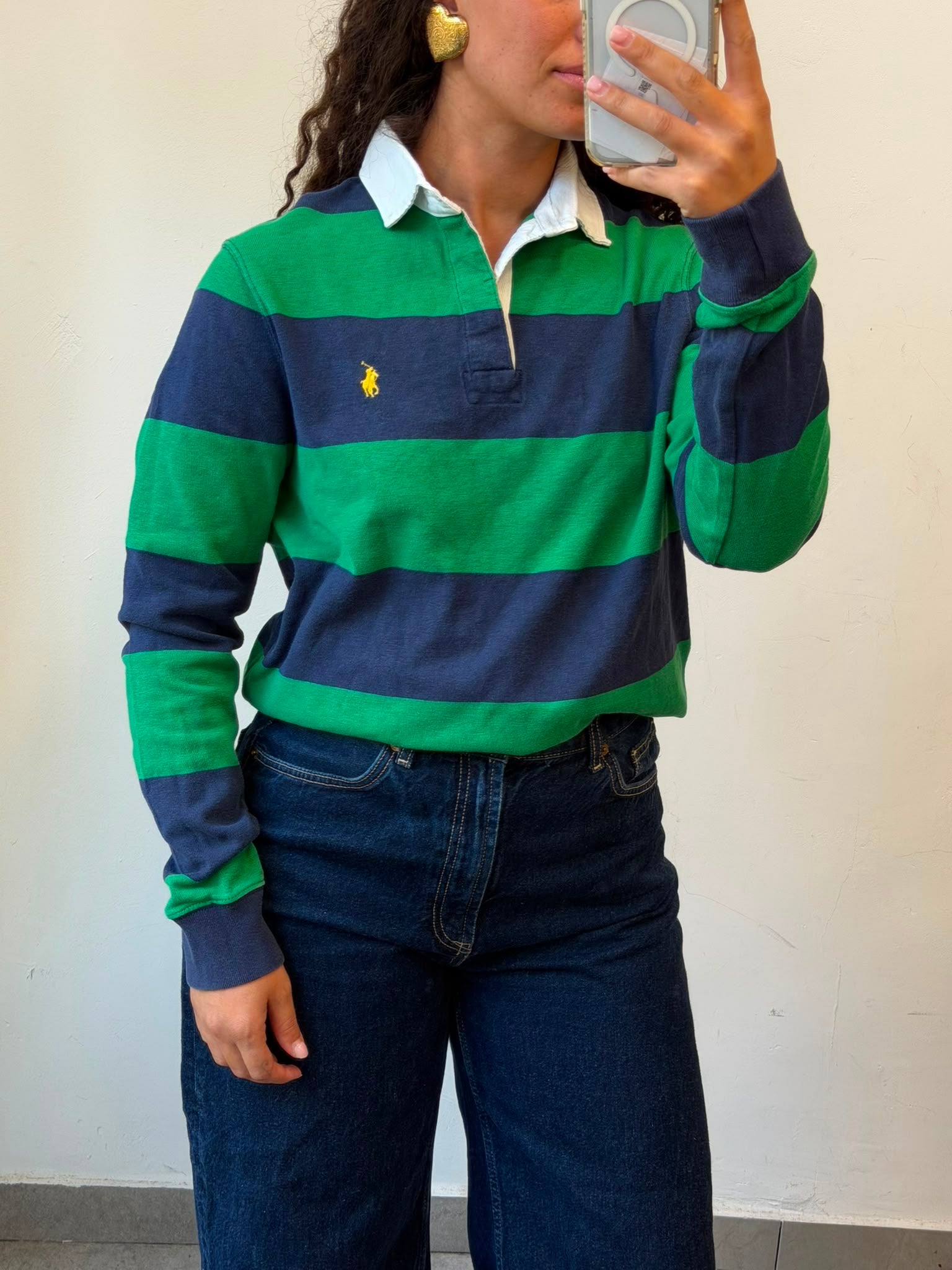 Striped Blue+Green Polo Ralph Lauren M-L