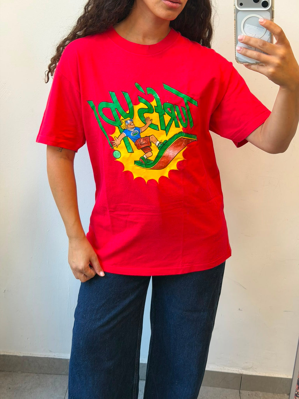 Oversized T-Shirt in Red L