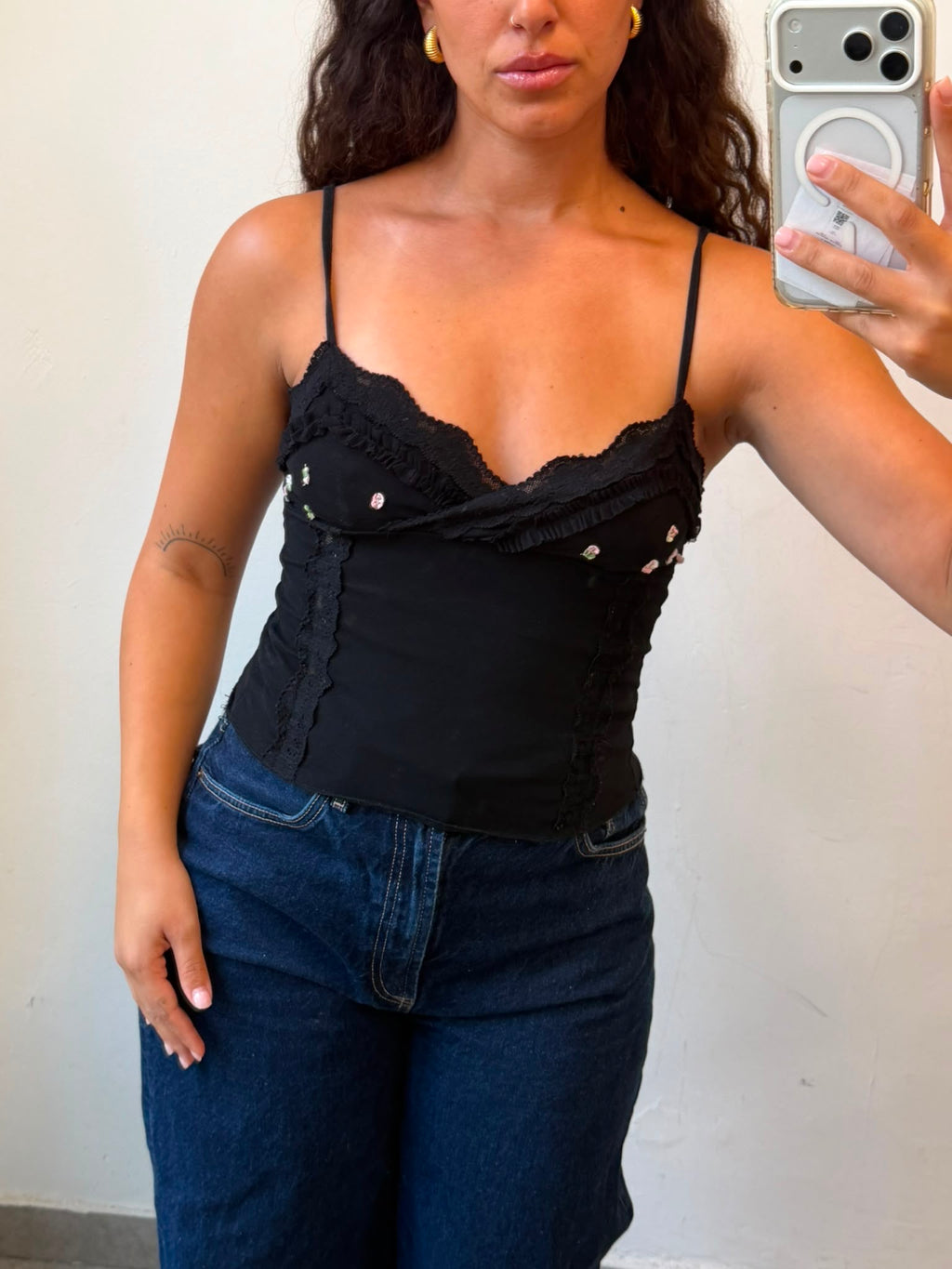 Black Y2K Tank Top S-M