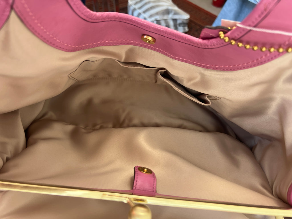 Coach Pink Ergo Hobo Leather Bag