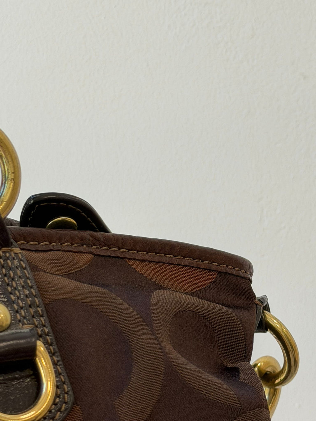 Coach Madison Op Art Julianne in Dark Brown