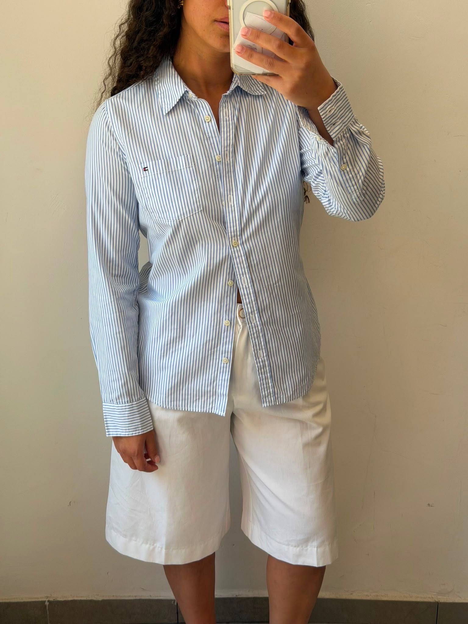 Tommy Hilfiger Stripped Botton-up long sleeve shirt S-M