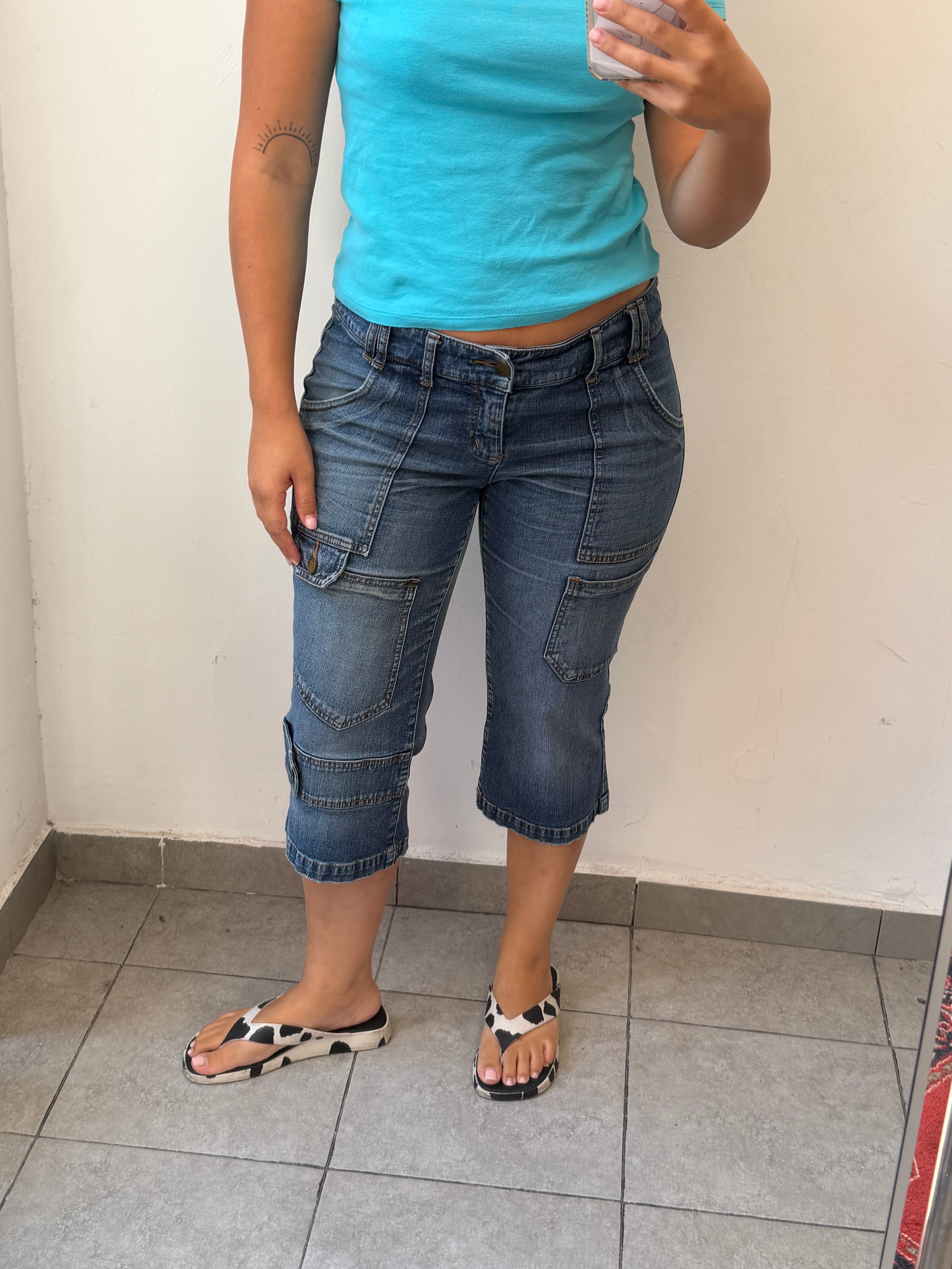 Denim Capri Pants 40-42