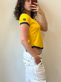 Yellow and Blue Ralph Lauren Tee XS-S