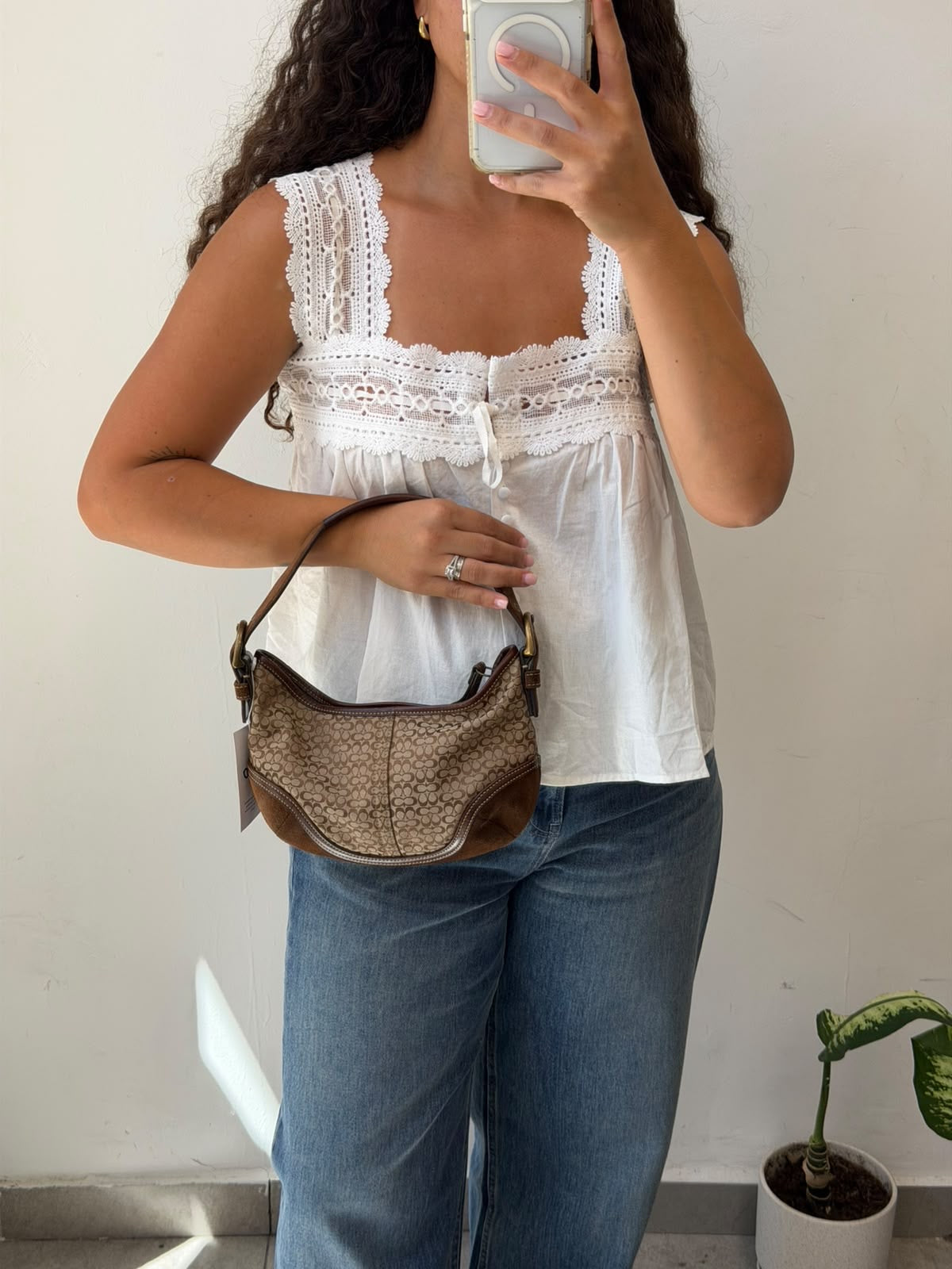 Coach Brown Suede Soho Hobo Bag