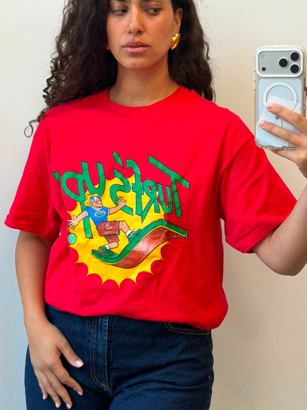 Oversized T-Shirt in Red L