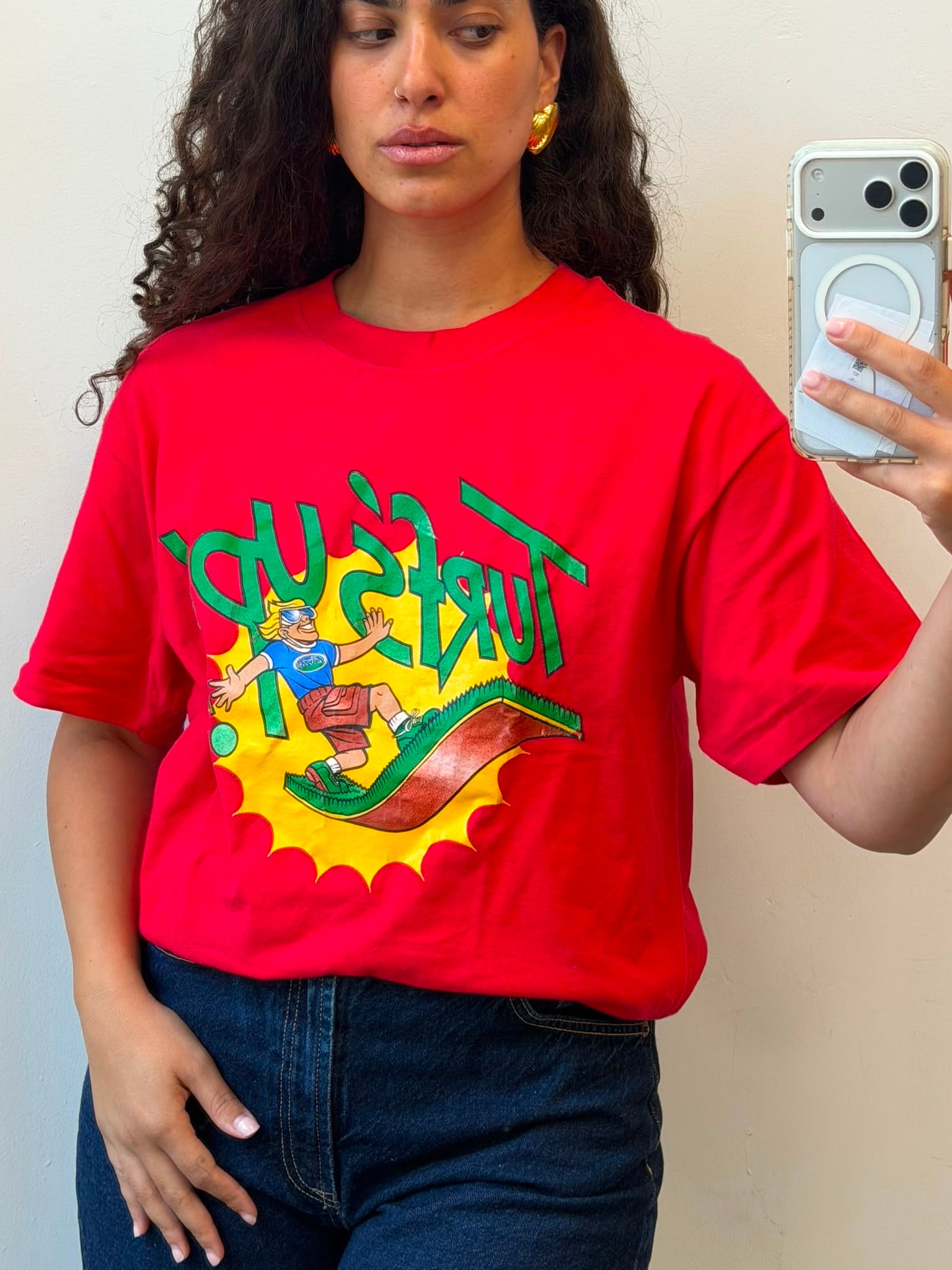 Oversized T-Shirt in Red L