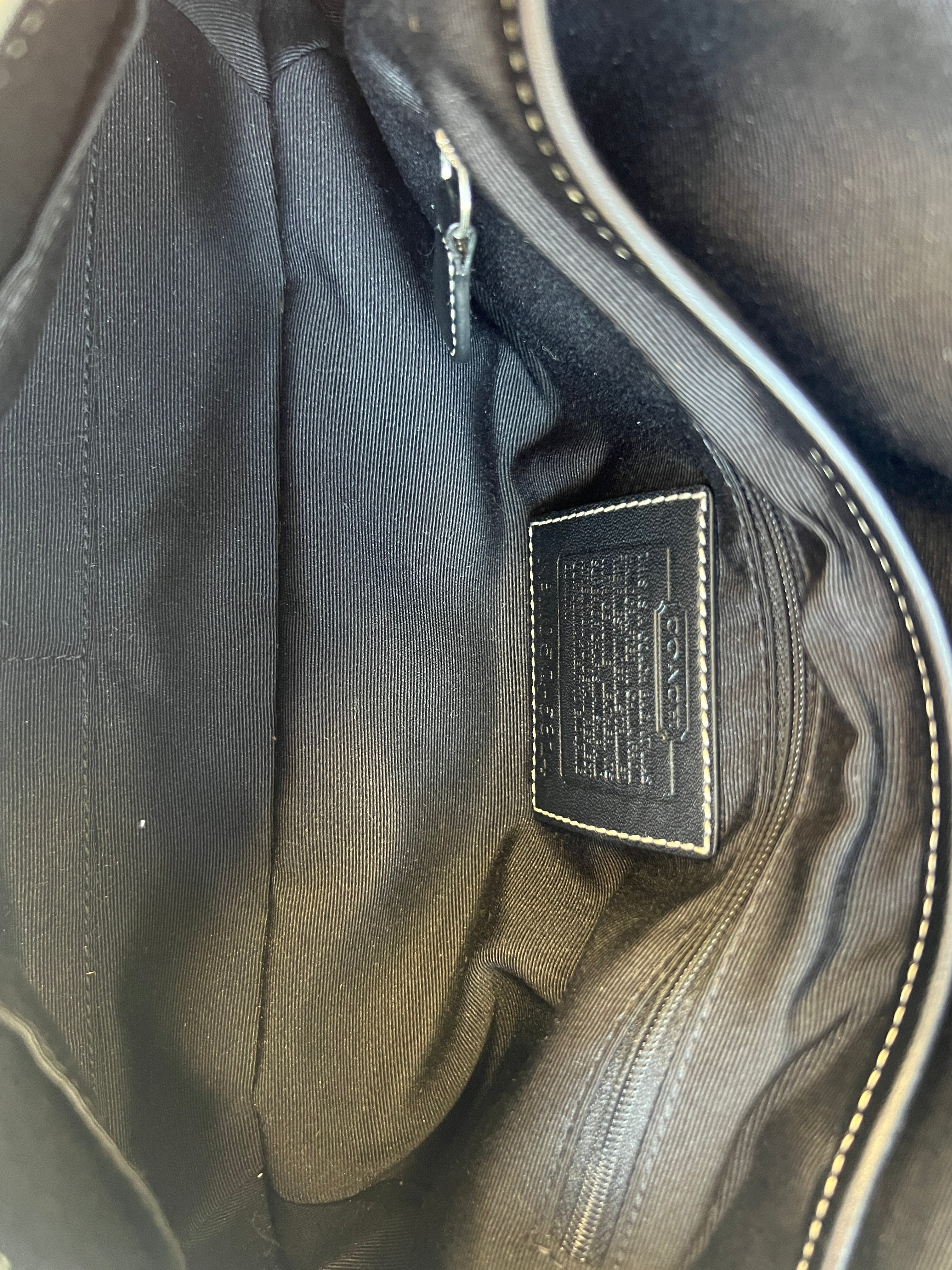 Coach Soho Signature Flap in Black