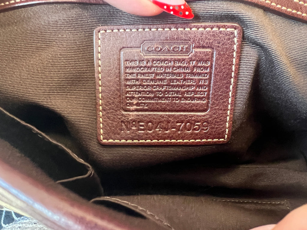 Rare Coach Soho Suede Studded Handbag