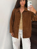 Brown Suede Jacket Size L