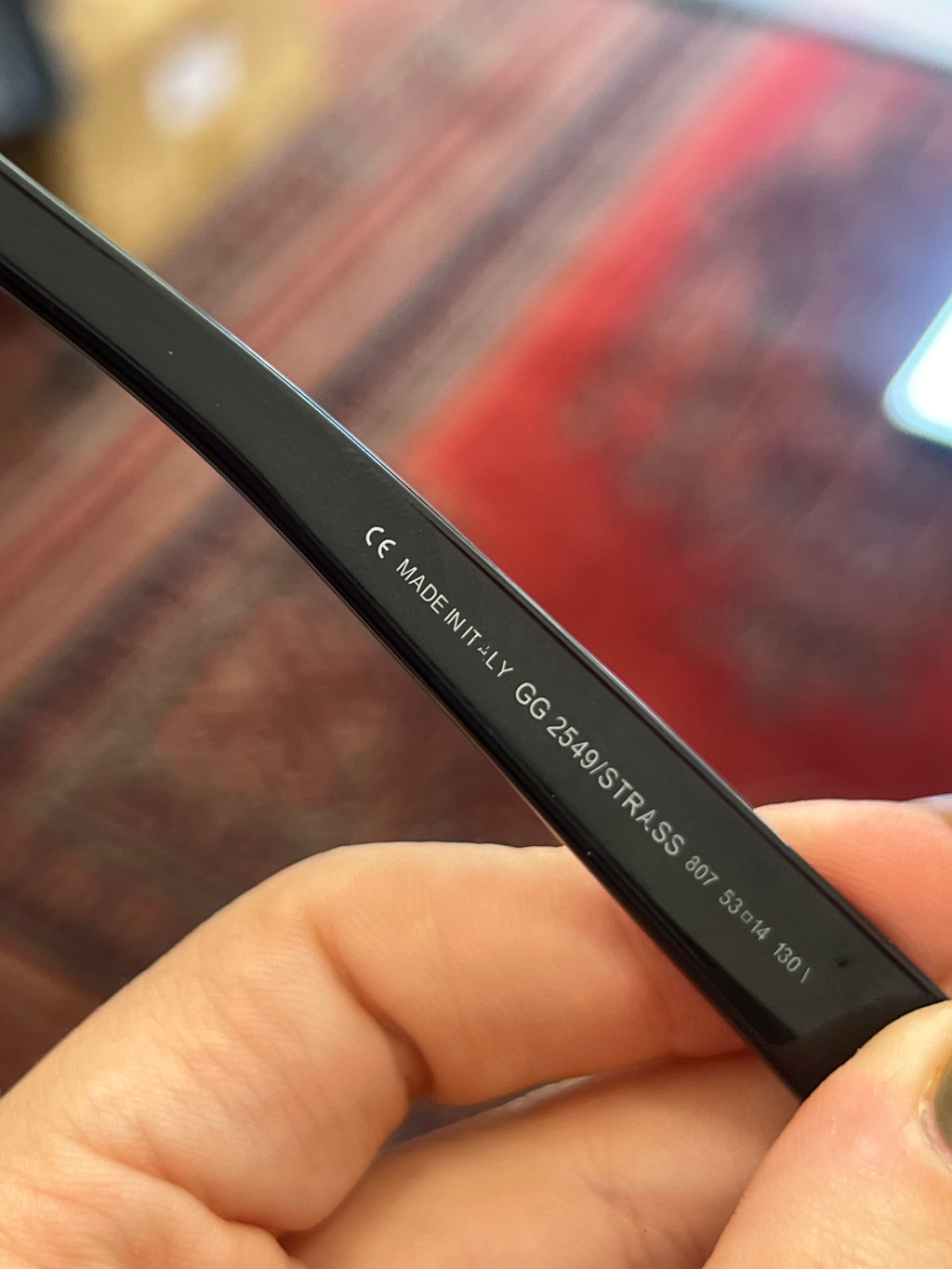 Gucci Sunglasses With GG Rinestones