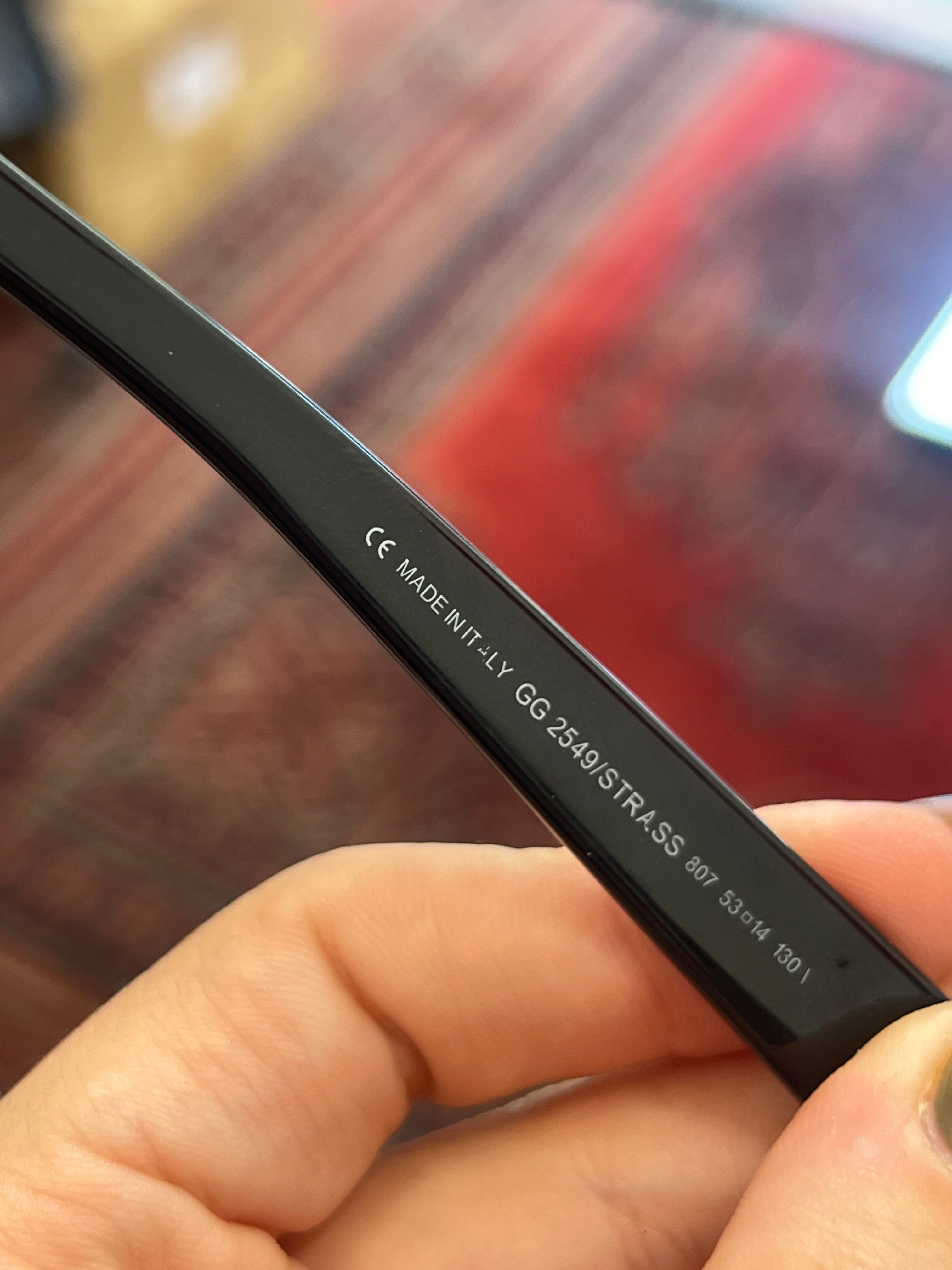 Gucci Sunglasses With GG Rinestones