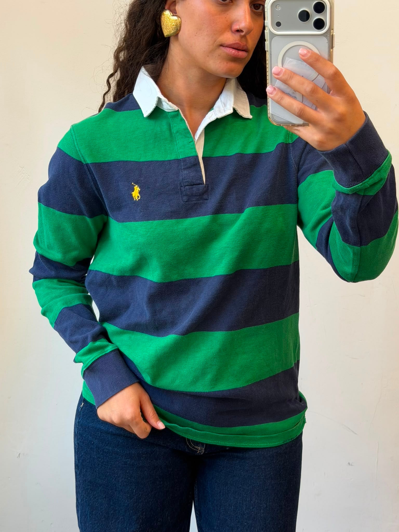 Striped Blue+Green Polo Ralph Lauren M-L