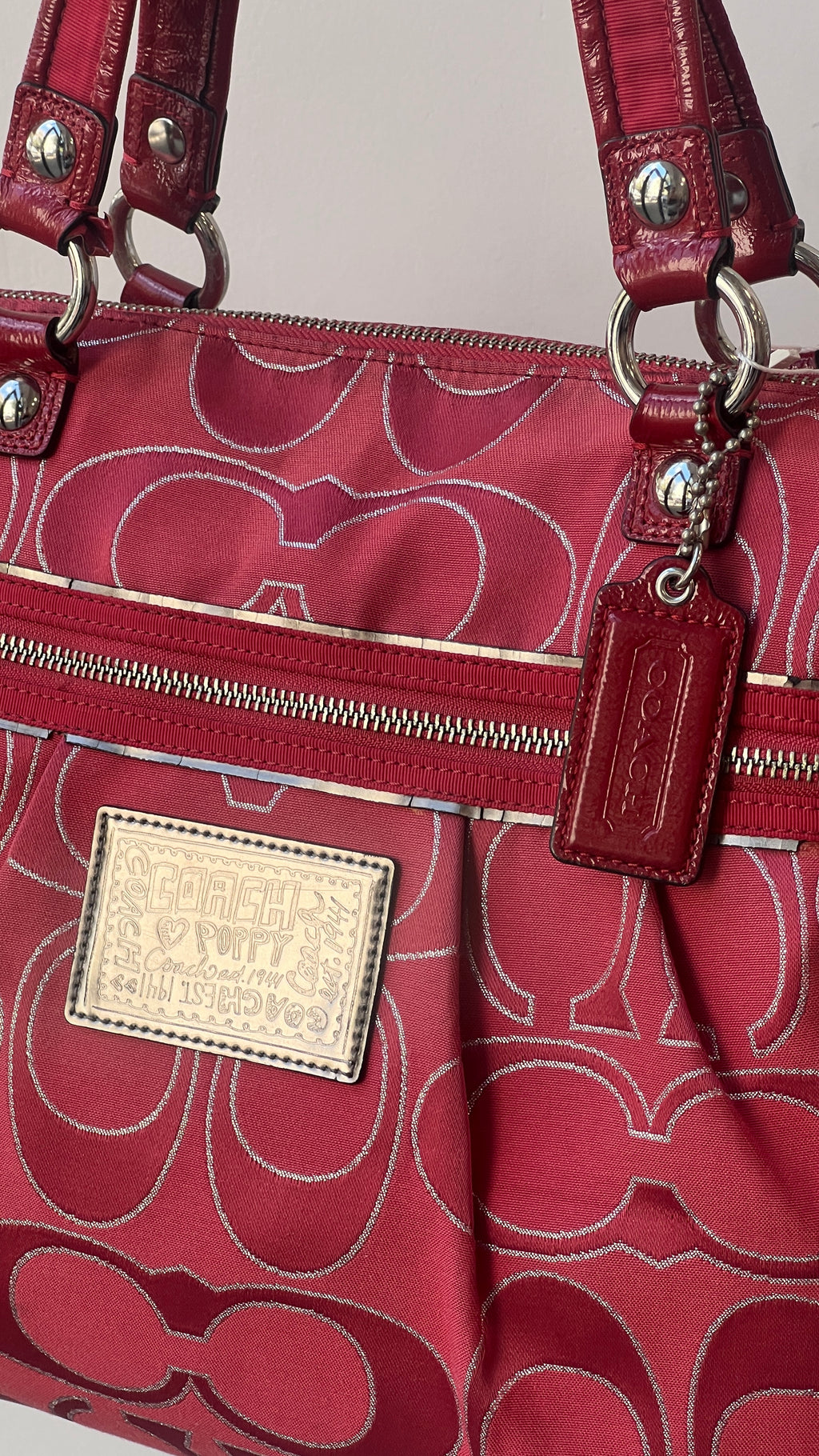 Coach Poppy XL Tote in Pink