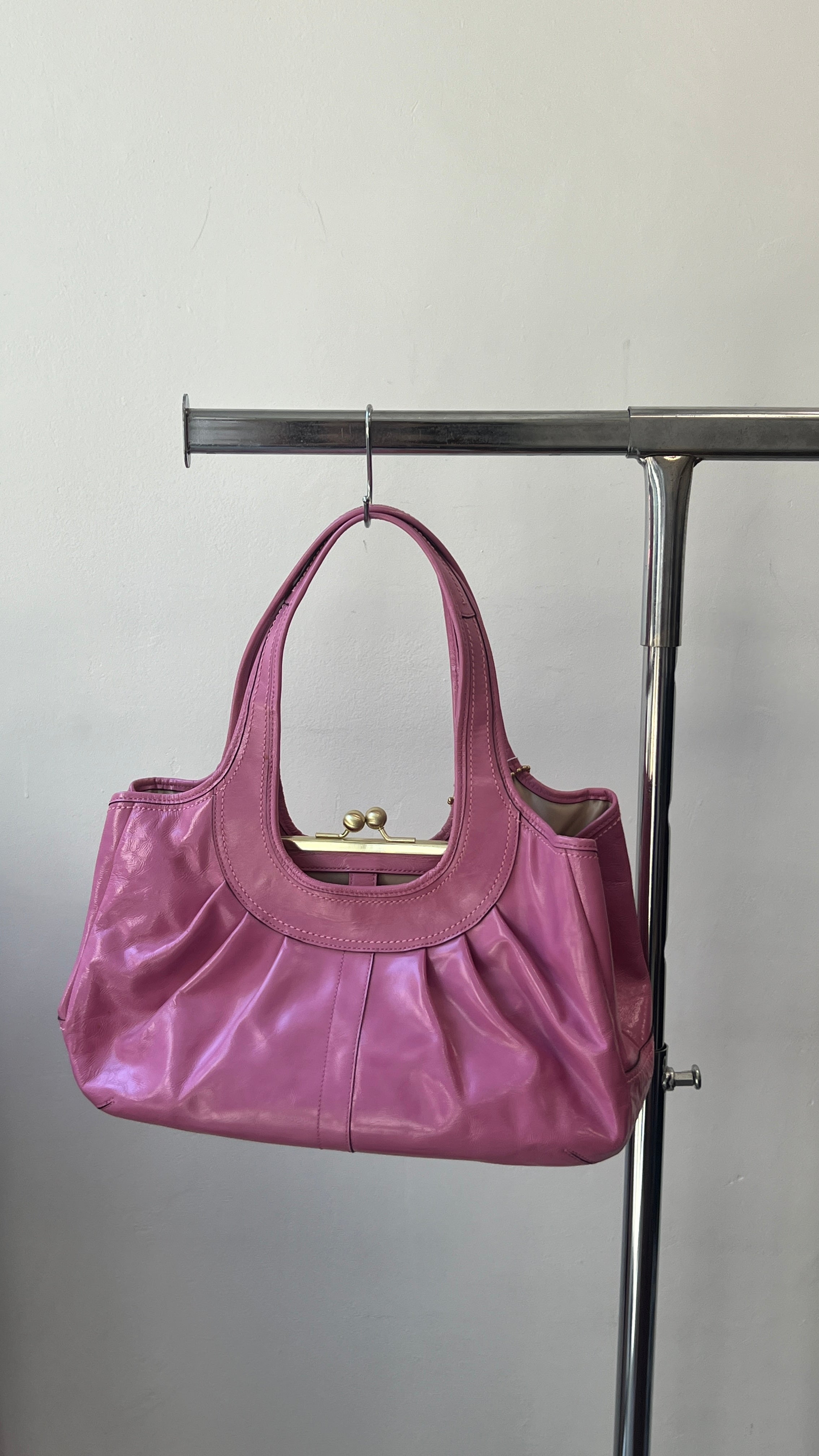 Coach Pink Ergo Hobo Leather Bag