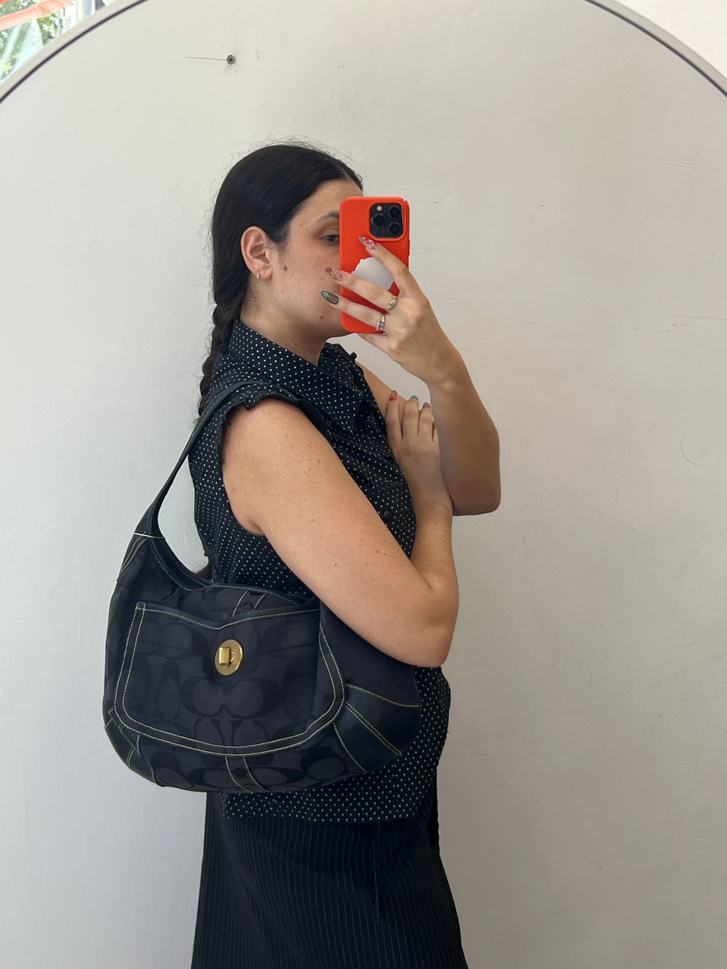 Coach TurnLock Hobo Bag in Black