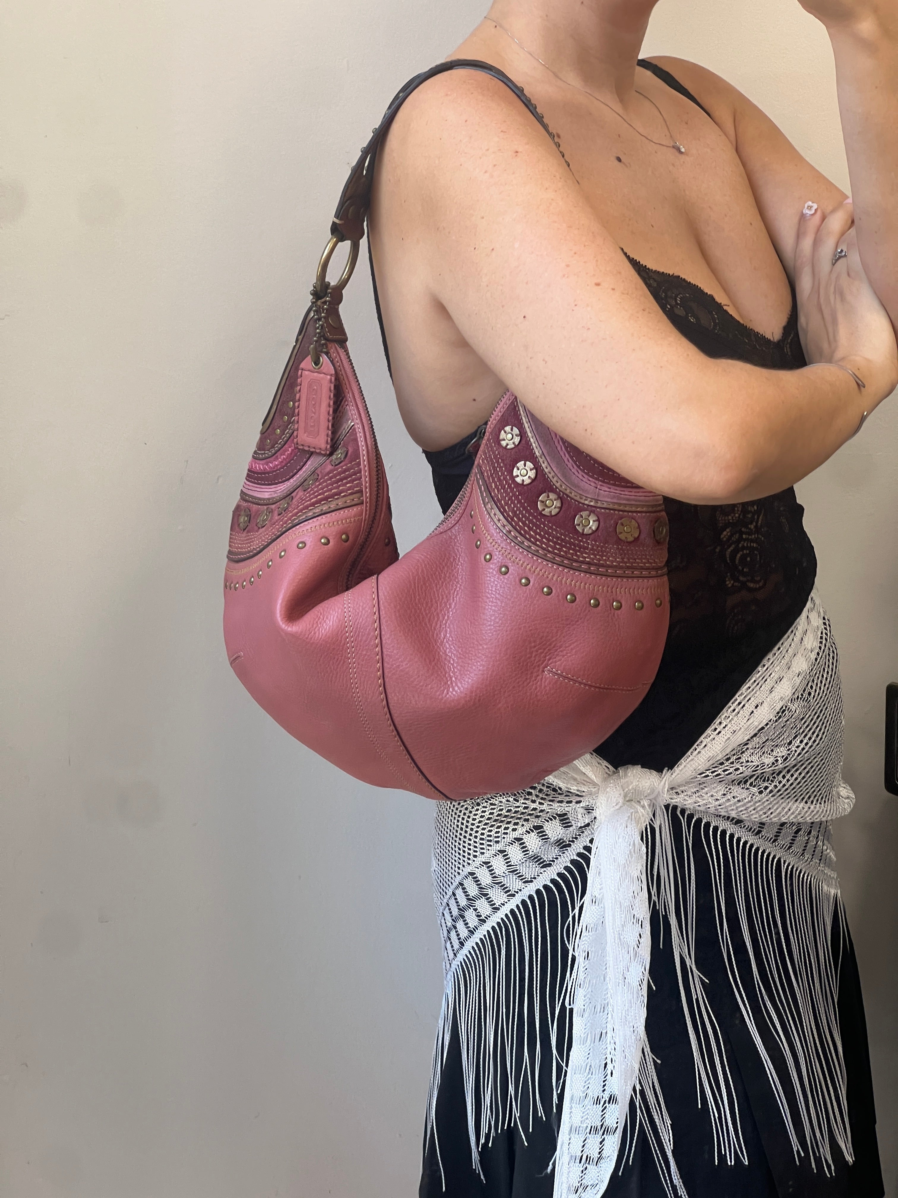 Rare Coach Soho Sniched Studded Hobo