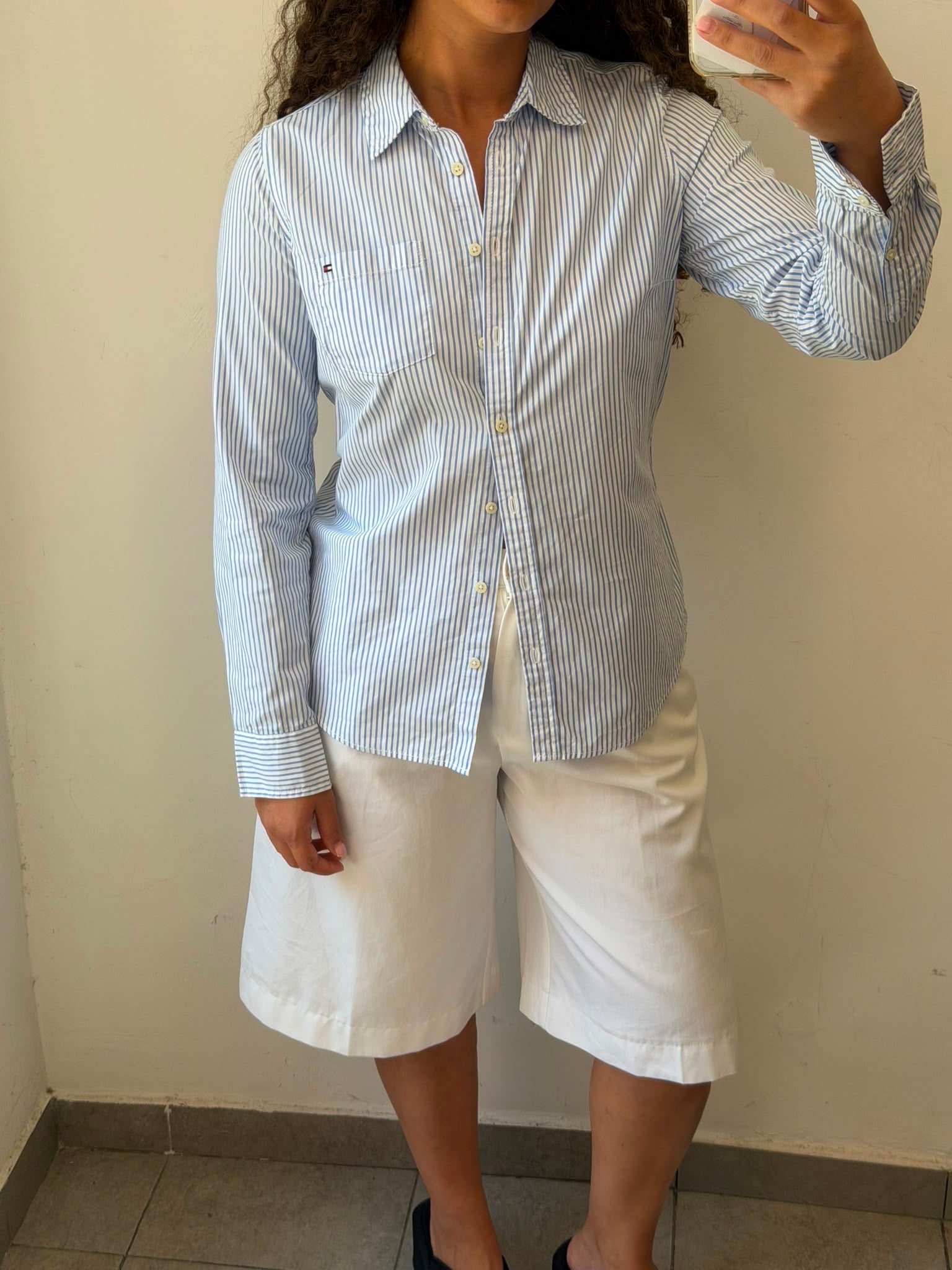 Tommy Hilfiger Stripped Botton-up long sleeve shirt S-M