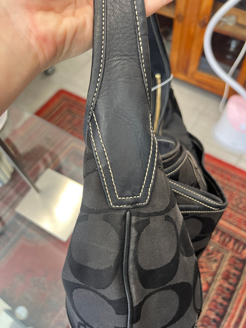 Coach TurnLock Hobo Bag in Black