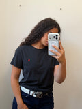 חולצה קצרה של Ralph Lauren שחורה M-L