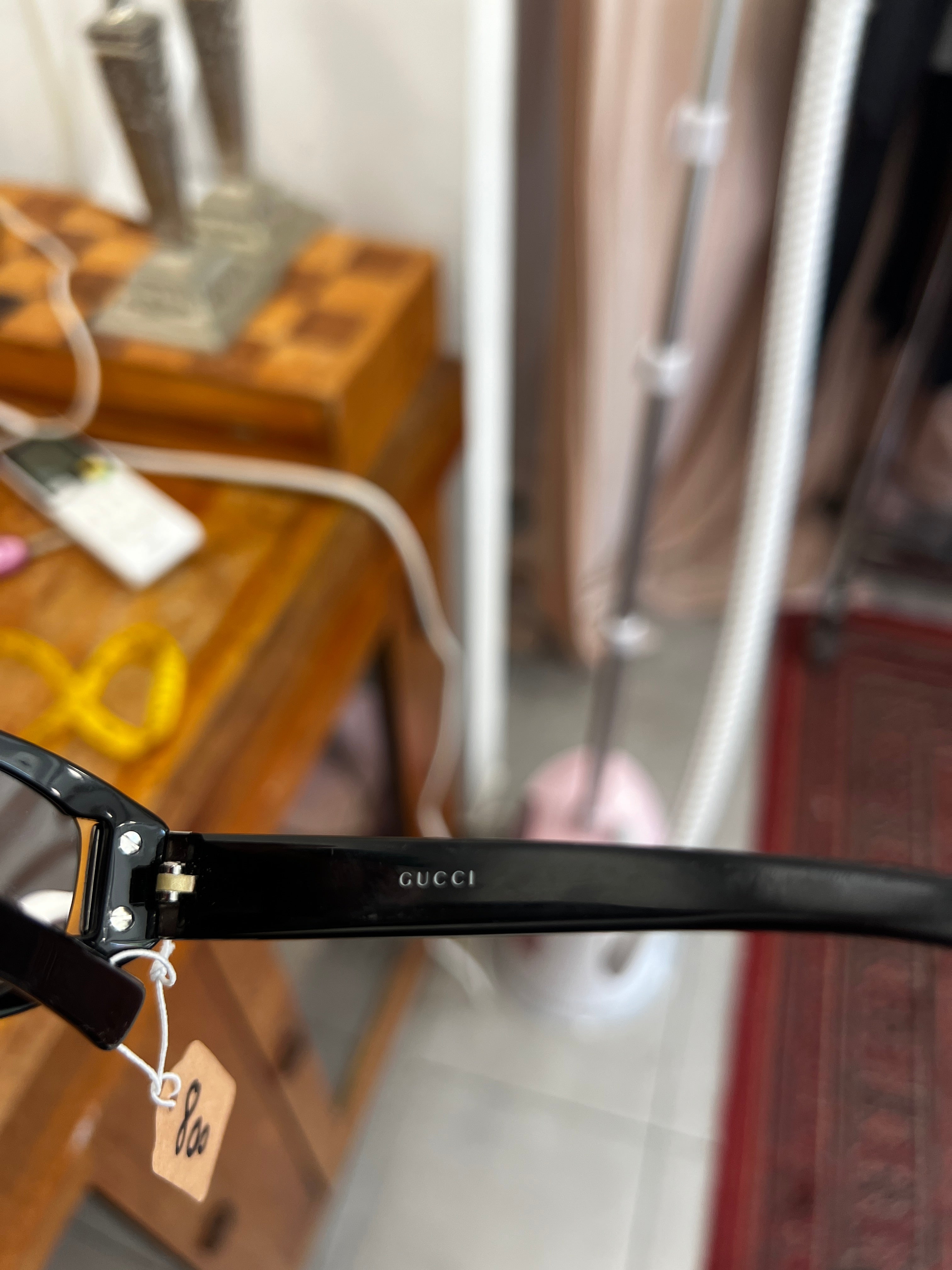 Gucci Sunglasses With GG Rinestones