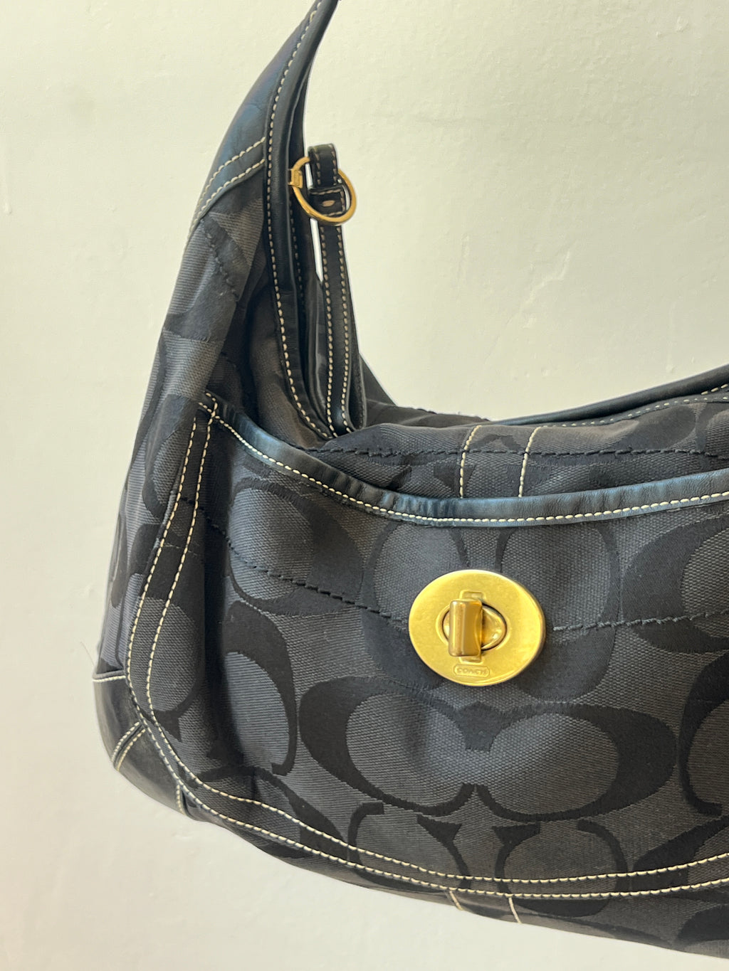 Coach TurnLock Hobo Bag in Black