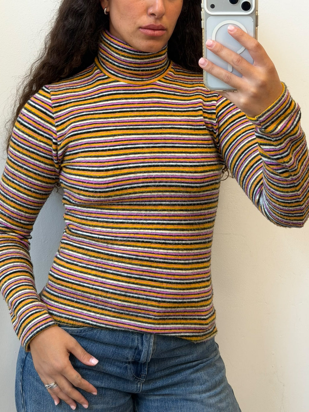 Striped Golf sweater Size S