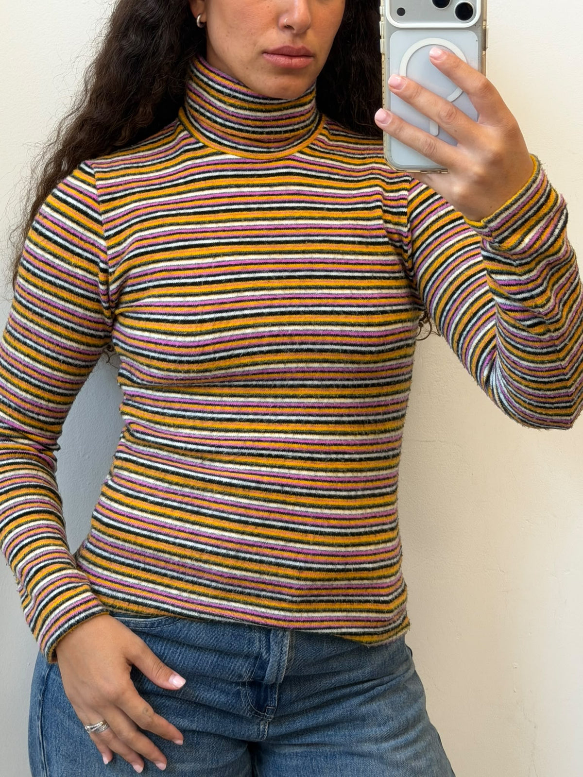 Striped Golf sweater Size S