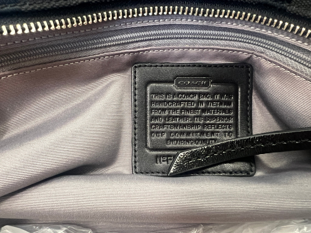 Coach Signature Pleated Shoulder Bag