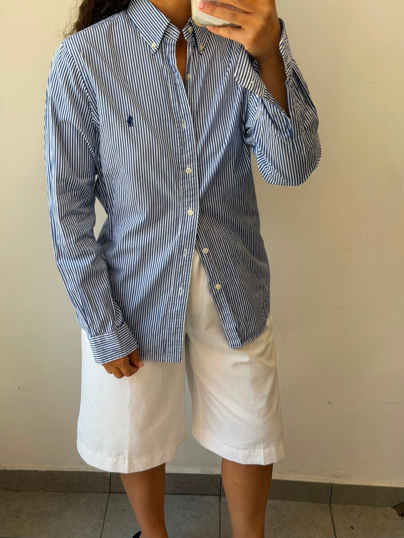 Ralph Lauren Stripped Botton-up long sleeve shirt M