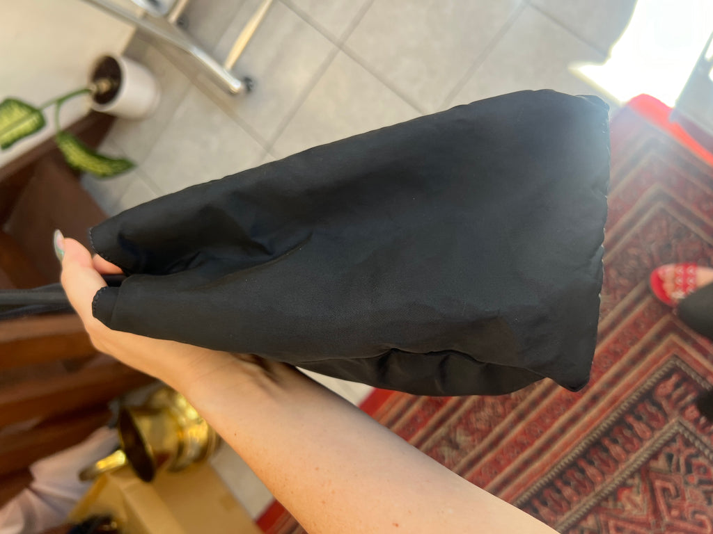 Vintage Prada Black Tessuto Nylon Tote Bag