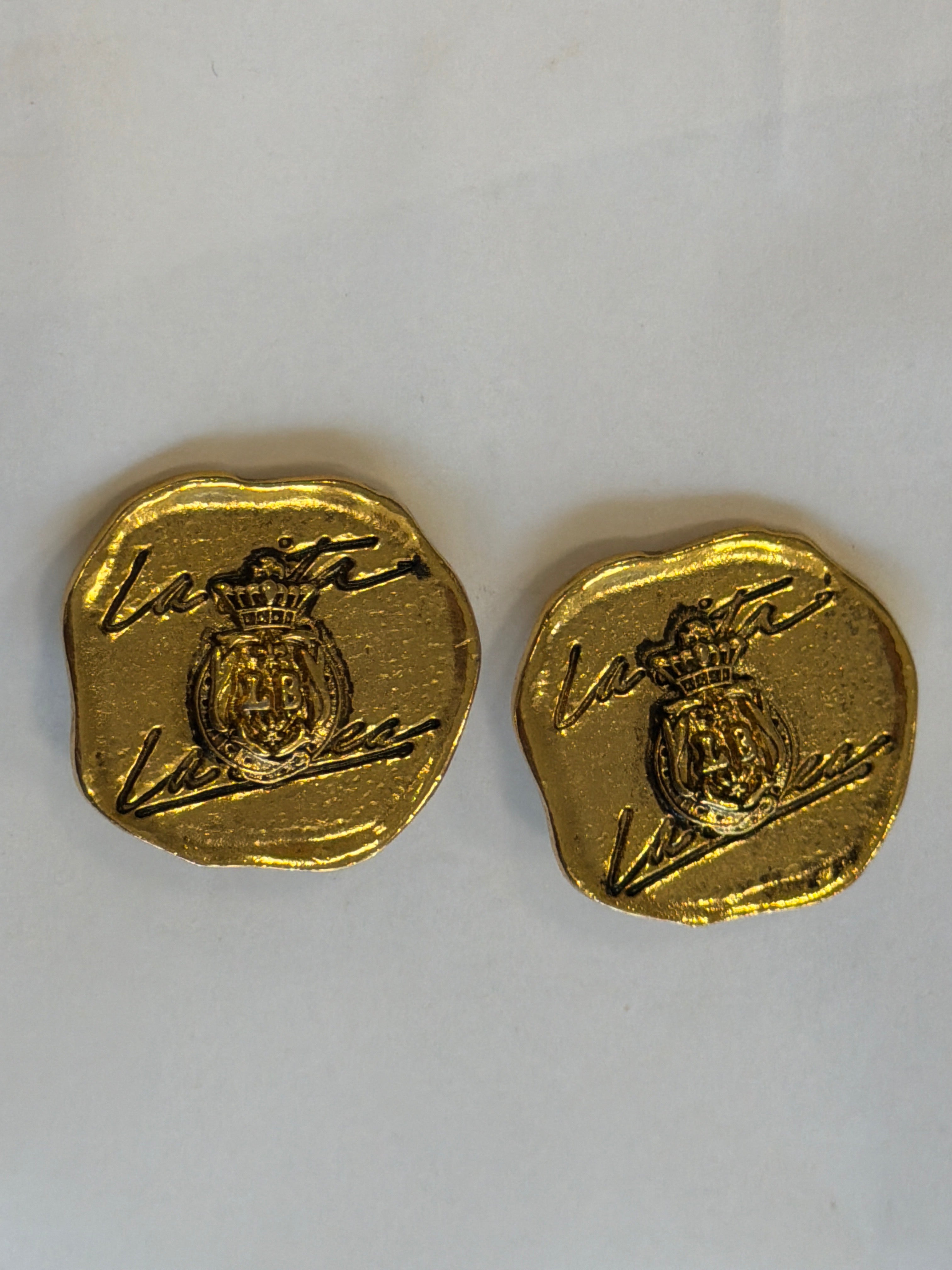 Chunky Gold Colored Earrings