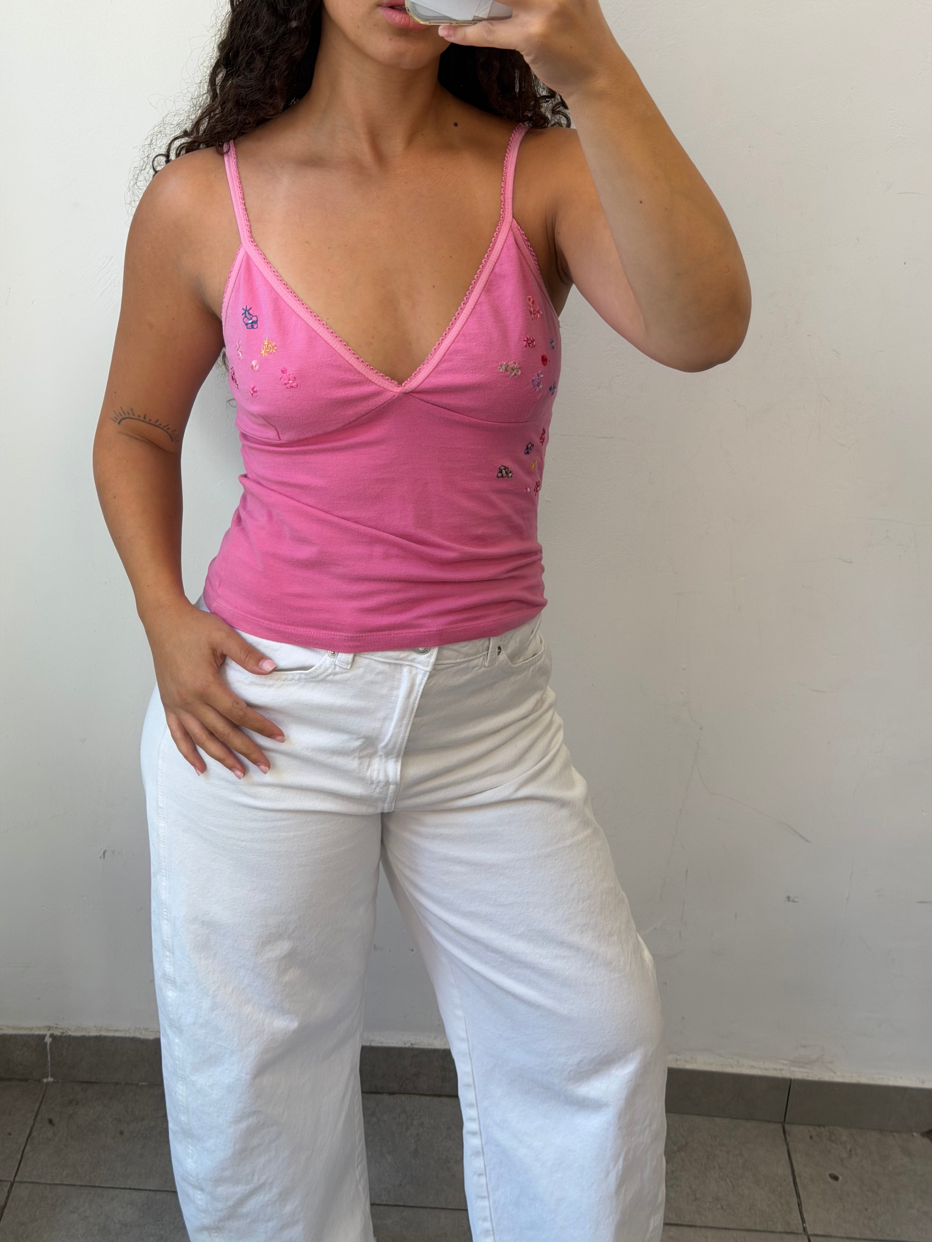 Pink Y2K Tank Top M