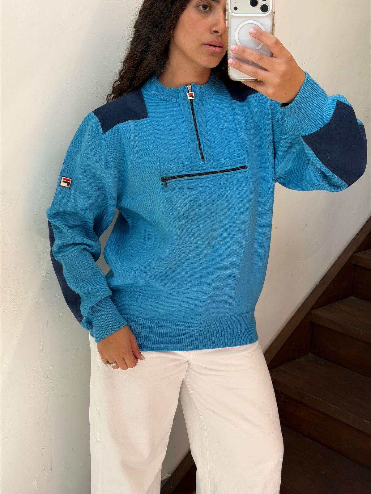 Fila Light Blue sweater Size XL