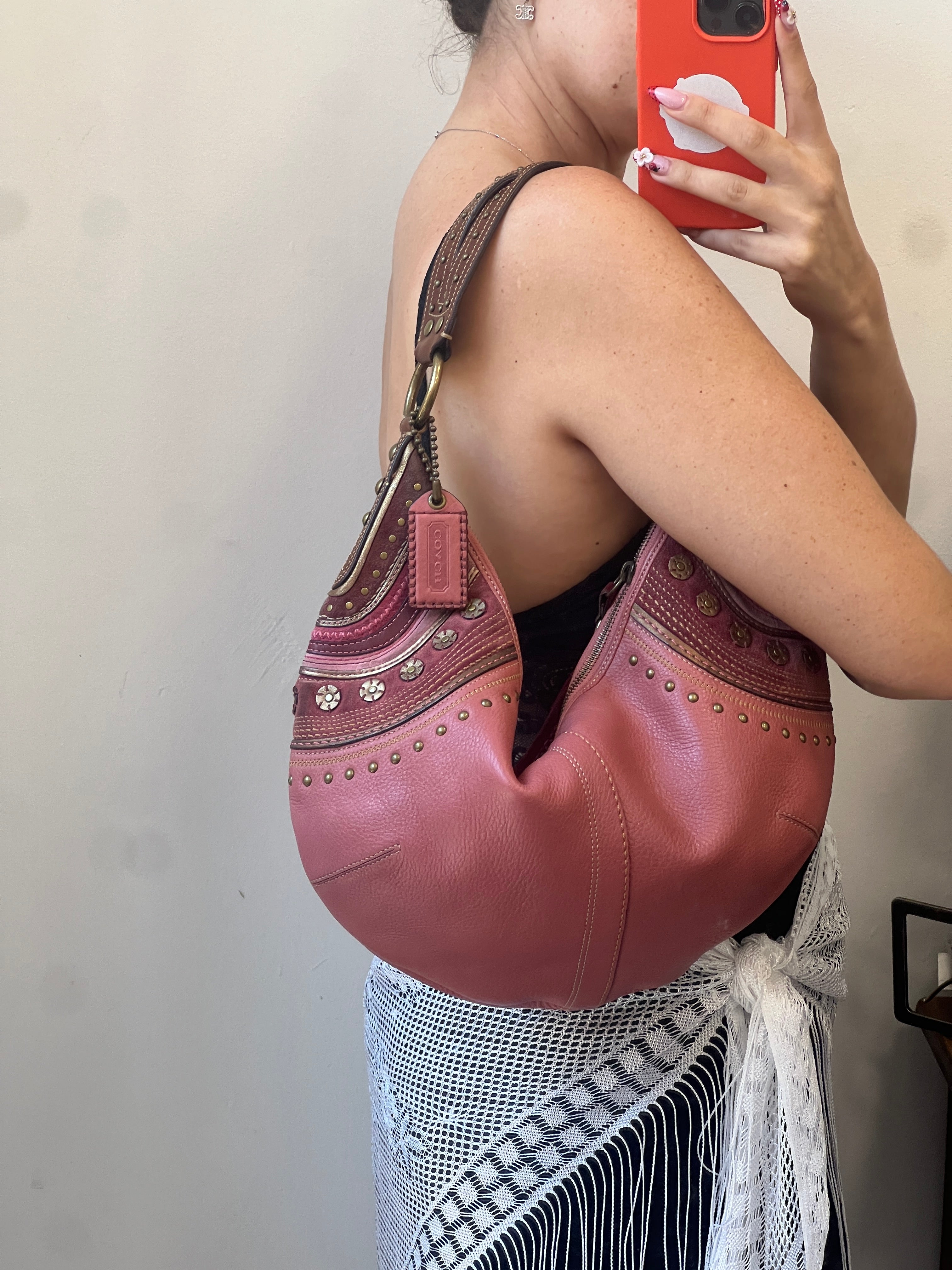 Rare Coach Soho Sniched Studded Hobo