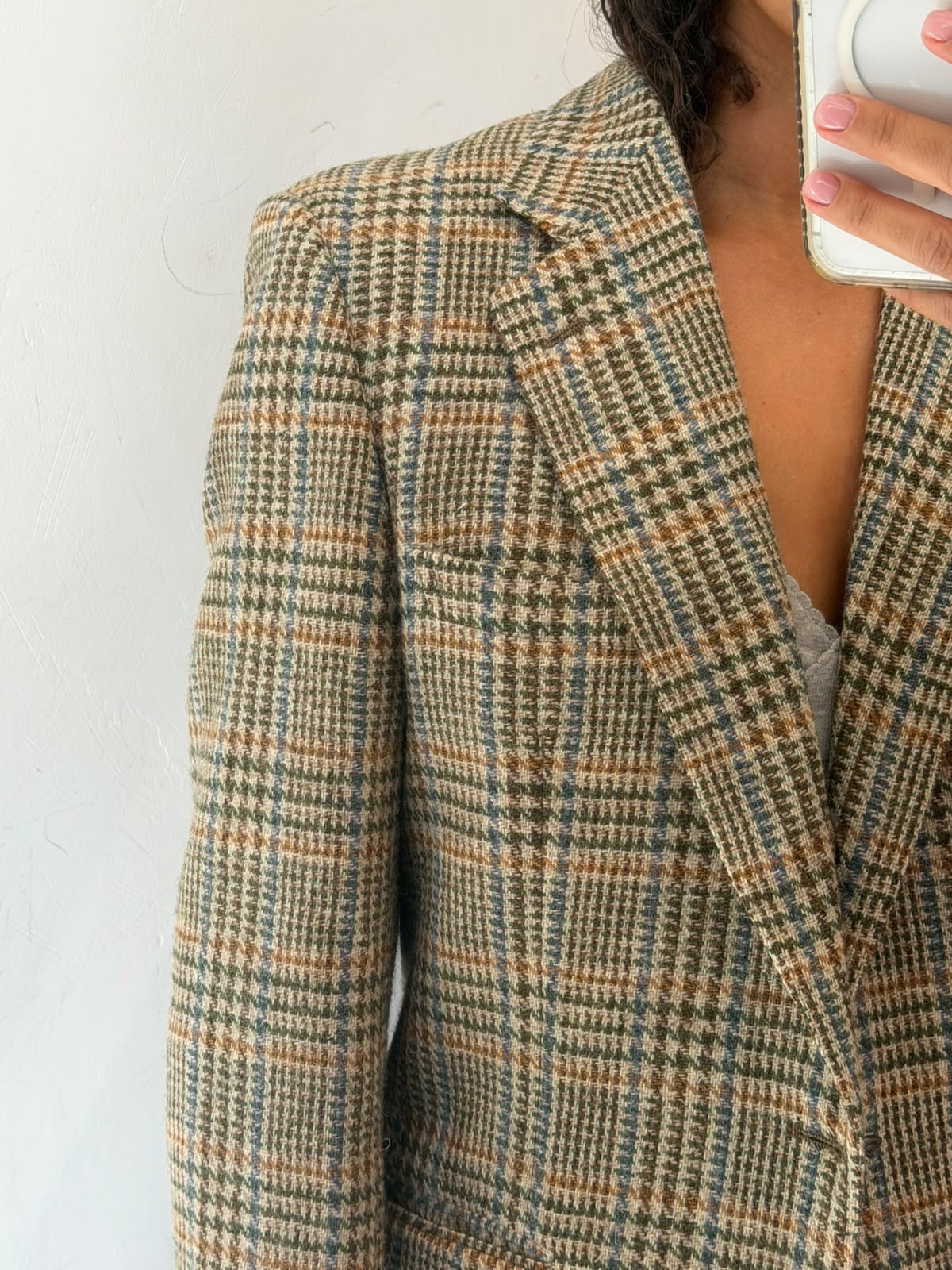 Plaid Blazer Size M