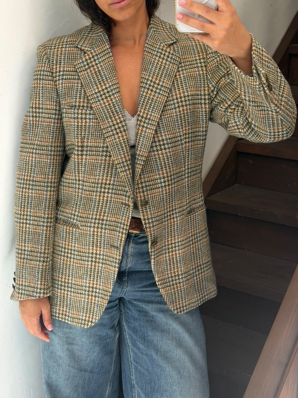 Plaid Blazer Size M