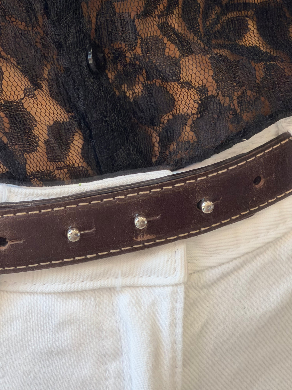 Brown Vintage Leather Belt