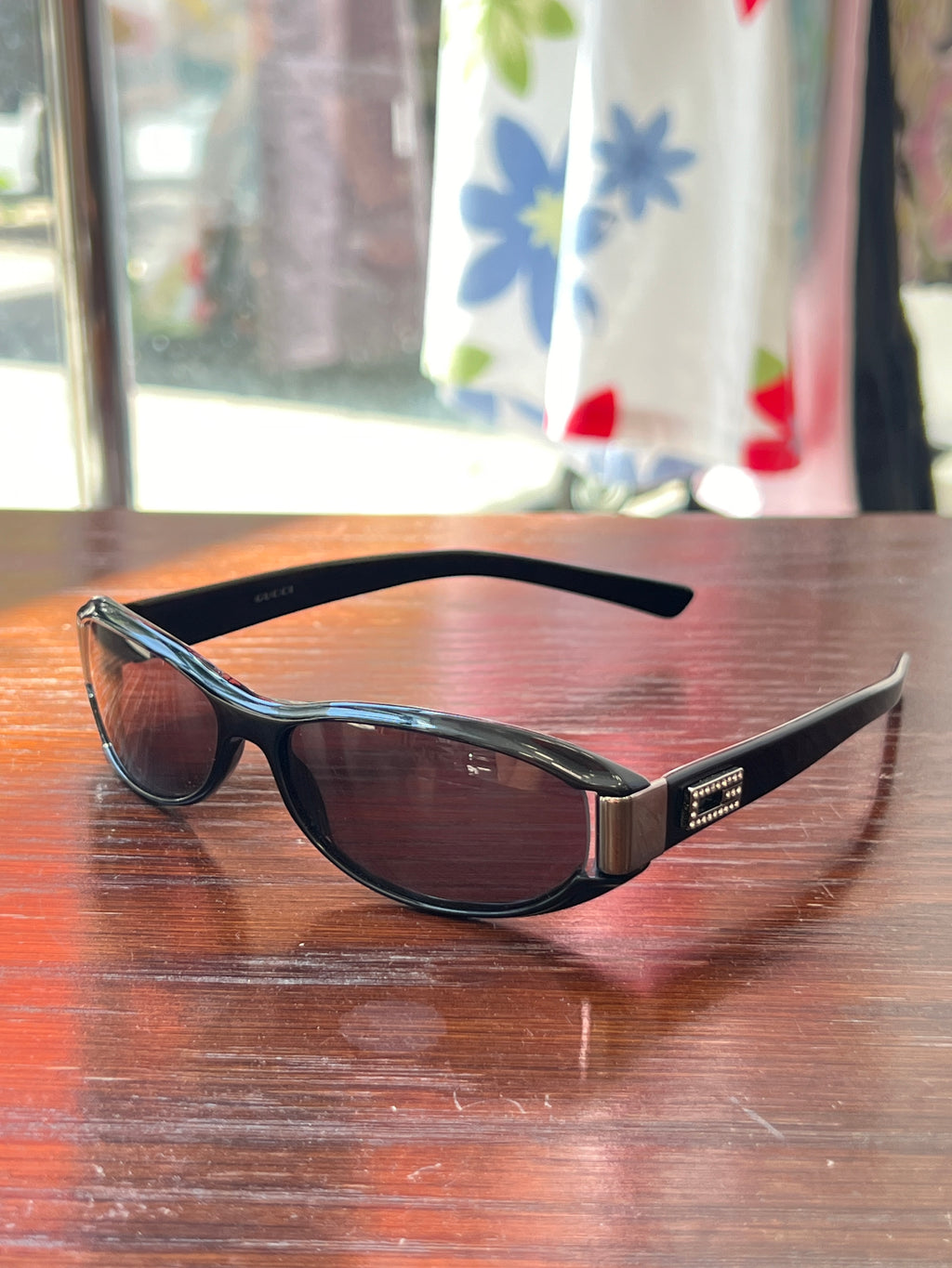 Gucci Sunglasses With GG Rinestones