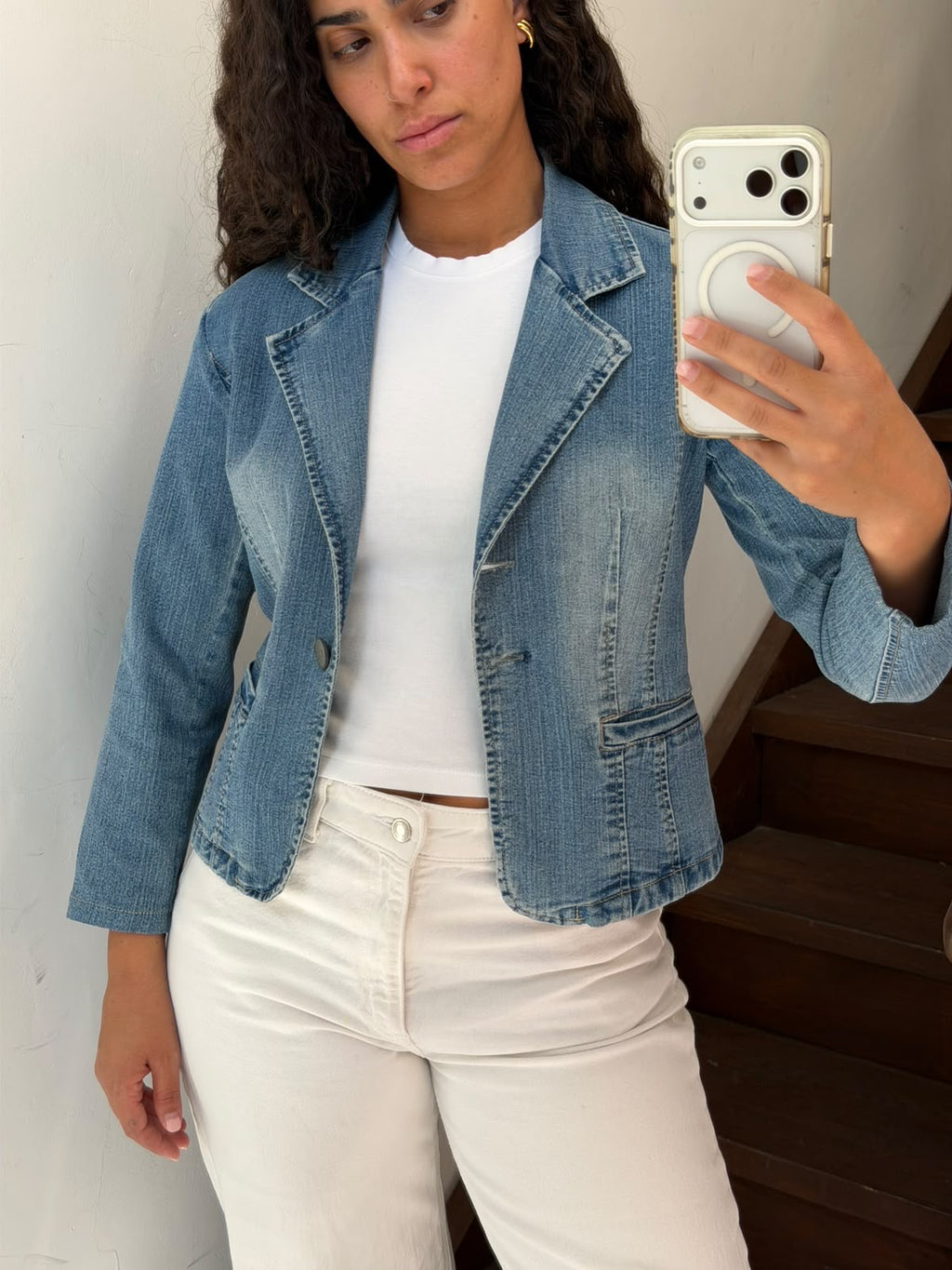 Denim Blazer Size M