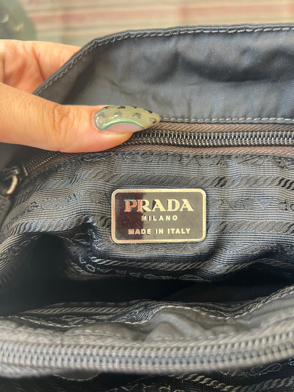 Vintage Prada Black Tessuto Nylon Tote Bag
