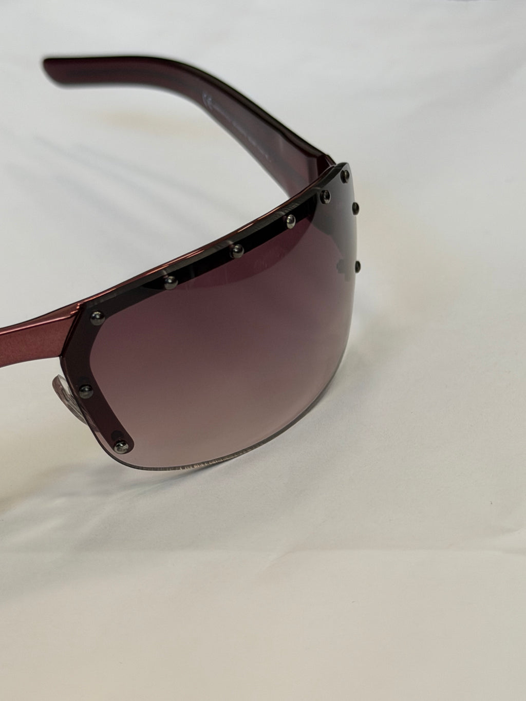 Gucci Studded GG Sunglasses in Dark Purple