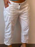 White Y2K Capri Pants 42